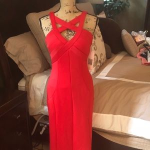 NWT! Beautiful floor length red gown!